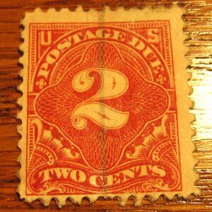 1930-33 2 cent postage due stamp deep carmine.